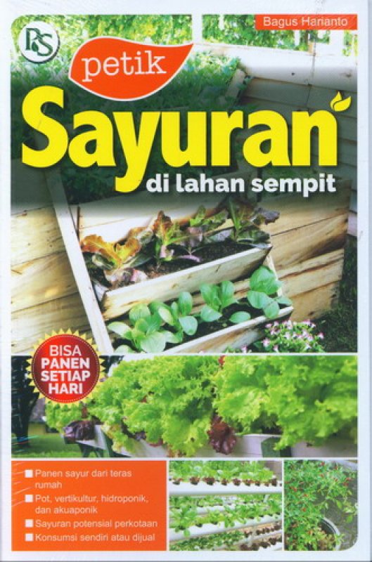 Cover Buku Petik Sayuran di Lahan Sempit