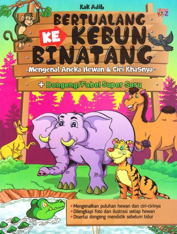 Cover Buku Bertualangan ke Kebun Binatang
