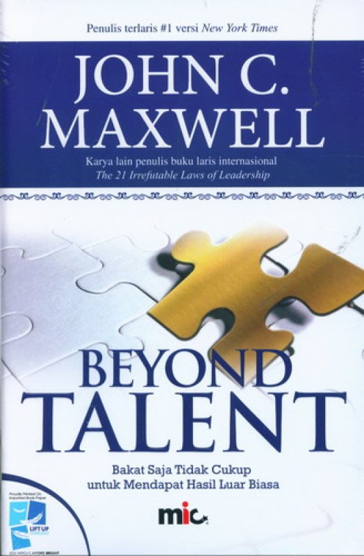 Cover Buku Beyond Talent: Bakat Saja Tidak Cukup untuk Mendapat Hasil Luar Biasa