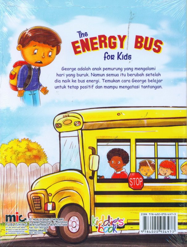 Cover Belakang Buku The Energy Bus for Kids [free creative attitude building board game for children]