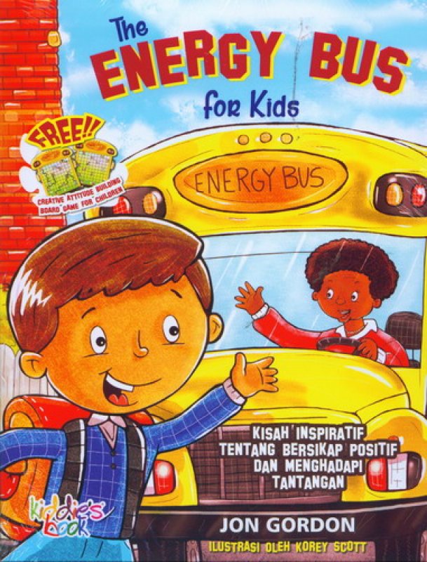 Cover Buku The Energy Bus for Kids [free creative attitude building board game for children]