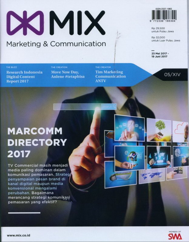 Cover Buku Majalah MIX Marketing Communications Edisi 11 | 23 Mei - 19 Juni 2017