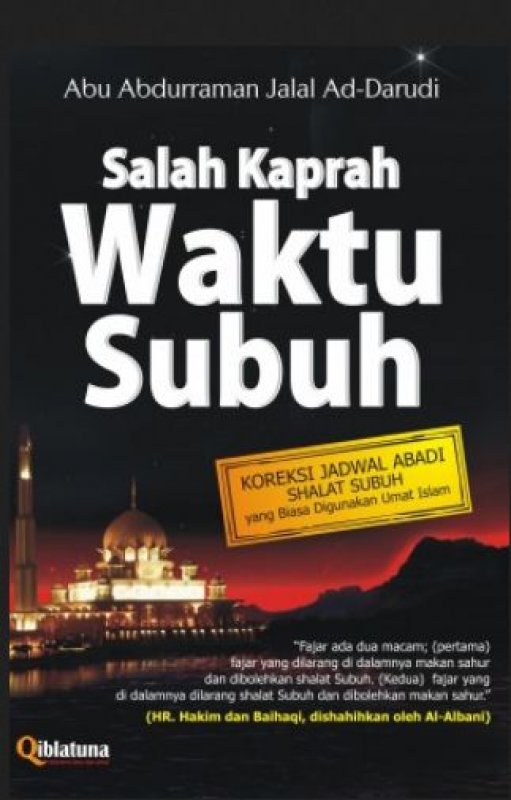 Cover Buku Salah Kaprah Waktu Subuh
