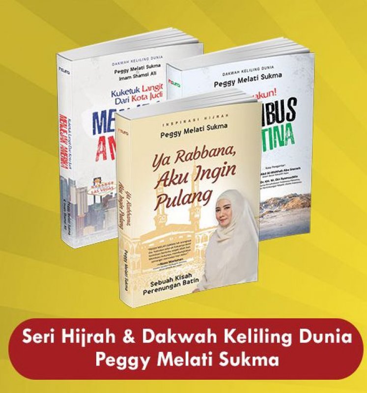 Cover Buku Seri Hijrah & Dakwah Keliling Dunia Peggy Melati Sukma