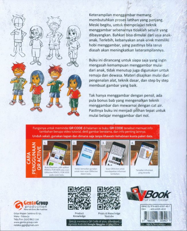 Cover Belakang Buku Mastering Pencil For Kids [Bonus CD]