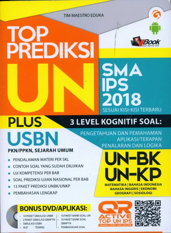 Cover Buku TOP PREDIKSI UN SMA/MA IPS 2018