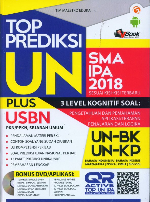 Cover Buku TOP PREDIKSI UN SMA/MA IPA 2018