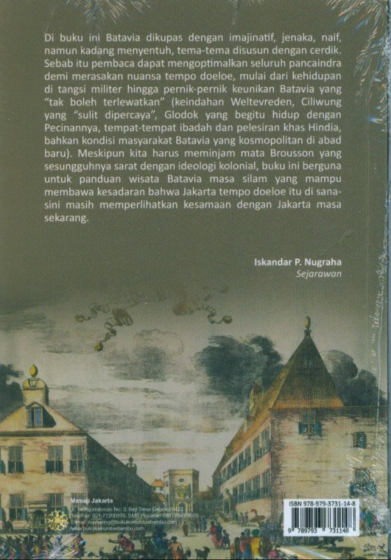 Cover Belakang Buku Batavia Awal Abad 20