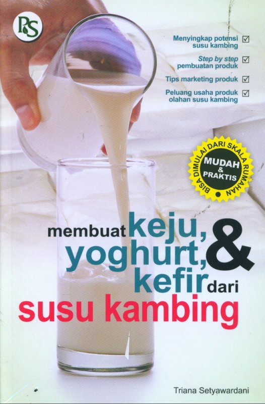 Cover Buku Membuat Keju, Yoghurt & Kefr dari Susu Kambing