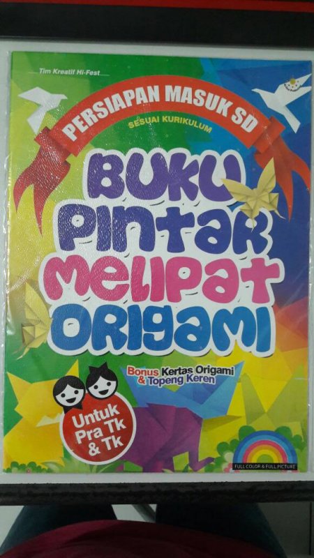 Cover Buku Buku Pintar Melipat Origami [full color & full picture]