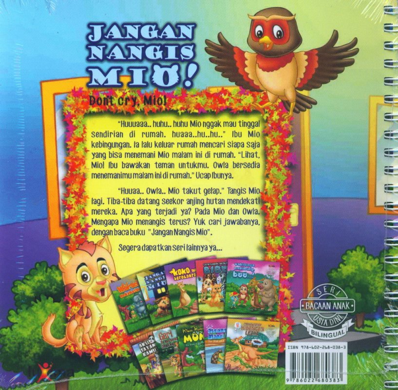 Cover Seri Bacaan Anak Usia Dini: Jangan Nangis Mio (Bilingual)