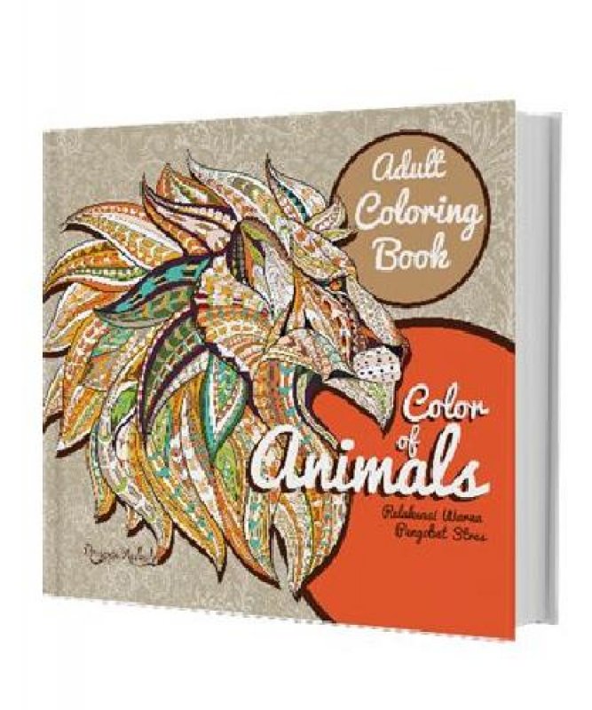 Cover Buku Adult Coloring Book: Color Of Animals (special offer diskon 50)