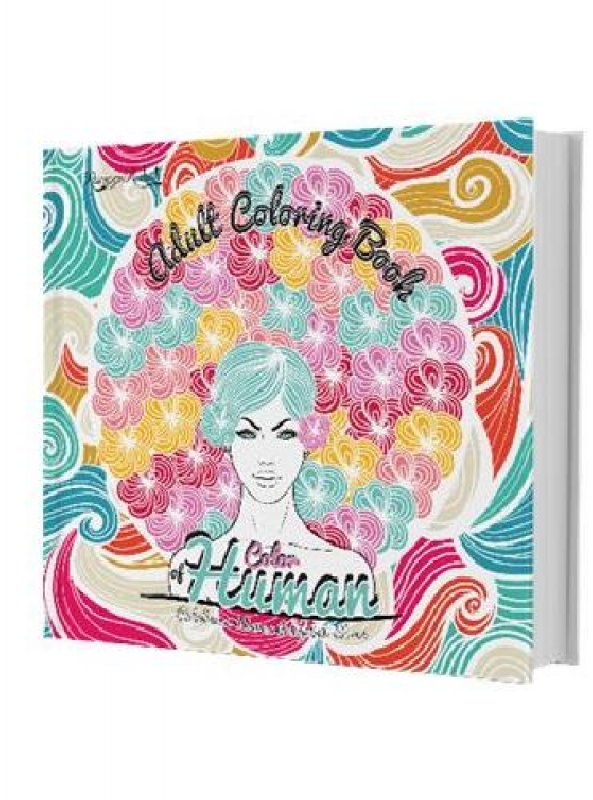Cover Buku Adult Coloring Book: Color Of Human [Diskon 30%]