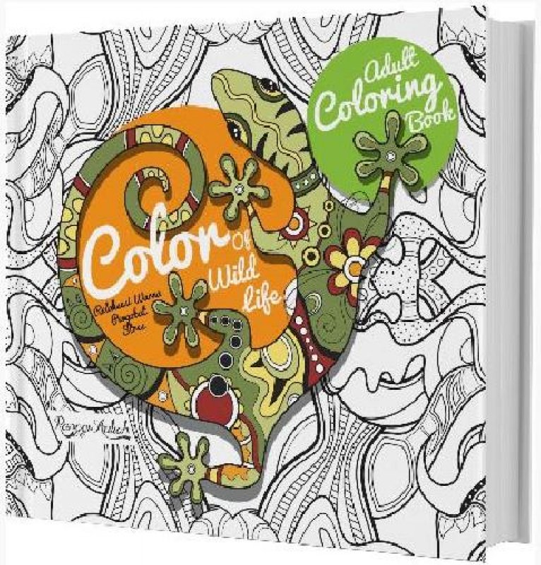 Cover Buku Adult Coloring Book: Color Of Wild Life [Diskon 30%]