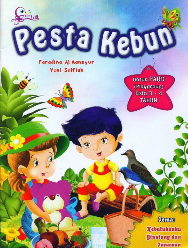 Cover Buku Pesta Kebun Untuk PAUD Usia 3-4 Tahun (BK)