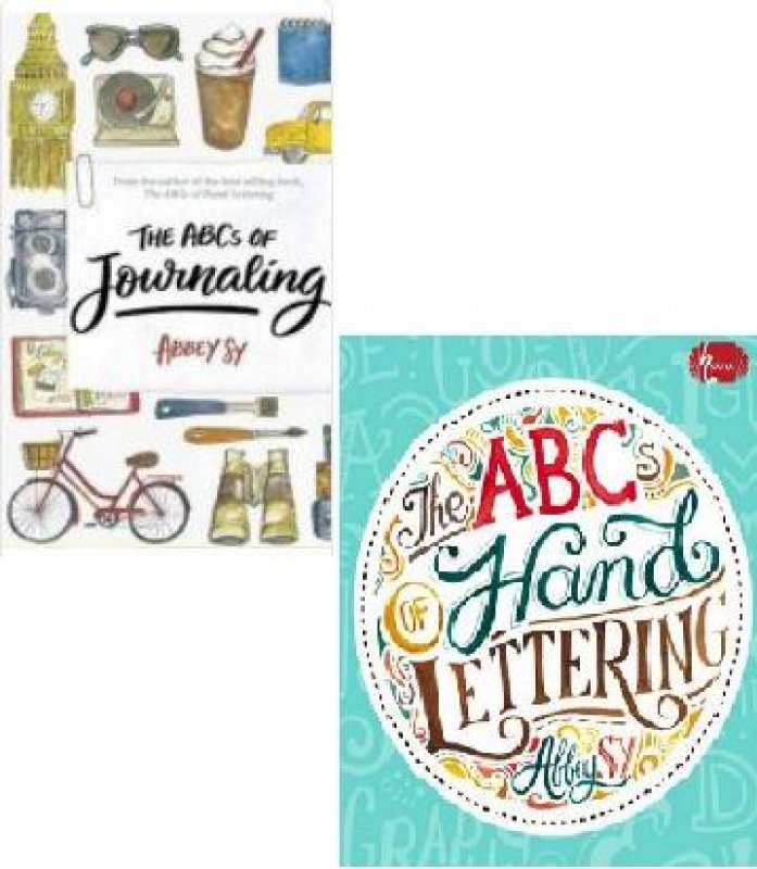 Cover Buku 1 Paket [The ABCs of Journaling + The ABCs of Hand Lettering]
