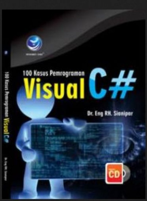 Cover Buku 100 Kasus Pemrograman Visual C# + cd