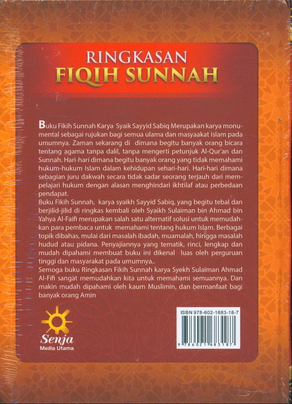 Cover Belakang Buku Sulaiman AL-Faifi RINGKASAN FIQIH SUNNAH (HC)