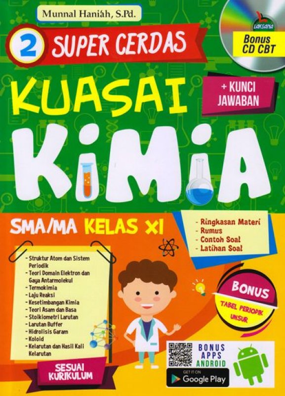 Cover Buku Super Cerdas Kuasai Kimia SMA/MA Kelas XI (Bonus CD CBT)