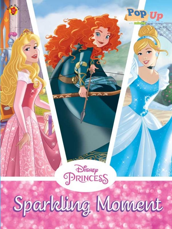 Cover Buku Pop Up Coloring Princess - Sparkling Moment