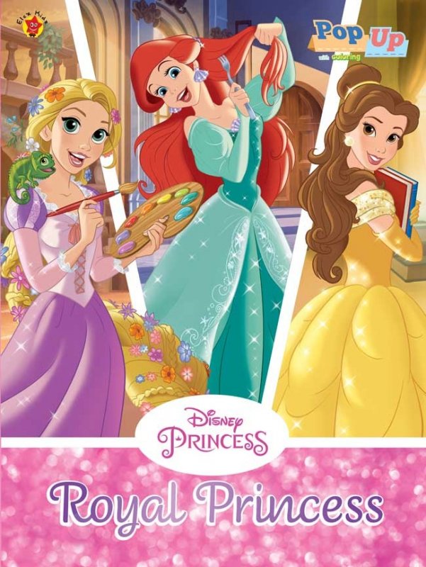 Cover Buku Pop Up Coloring Princess - Royal Princess