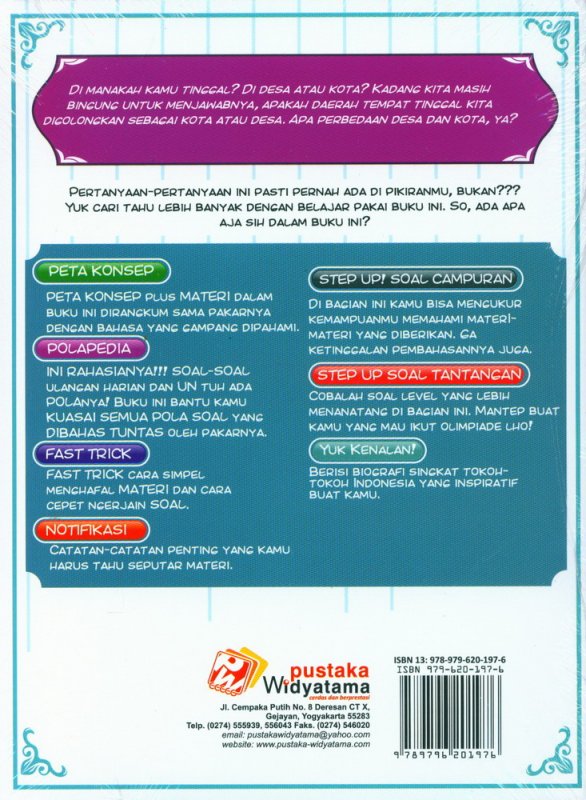 Cover Belakang Buku Step Up Kupas Tuntas Pola Soal Geografi SMA/MA Kelas X,XI,XII