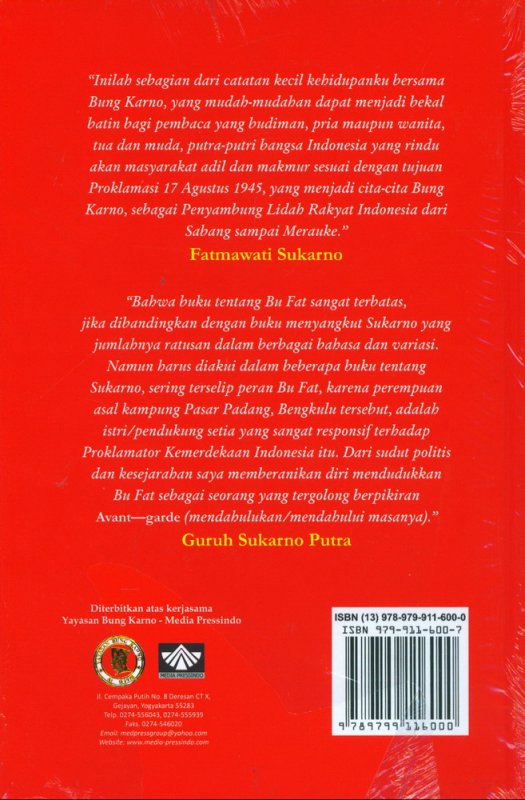 Cover Belakang Buku Fatmawati Catatan Kecil Bersama Bung Karno (HC)