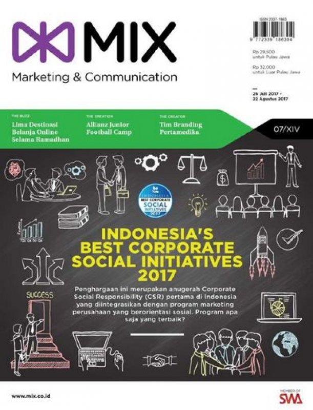 Cover Buku Majalah MIX Marketing Communications Edisi 07 | 26 Juli - 22 Agustus 2017