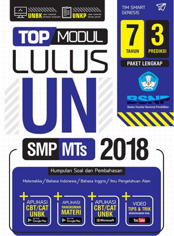 Cover Buku Top Modul Lulus UN SMP Mts 2018