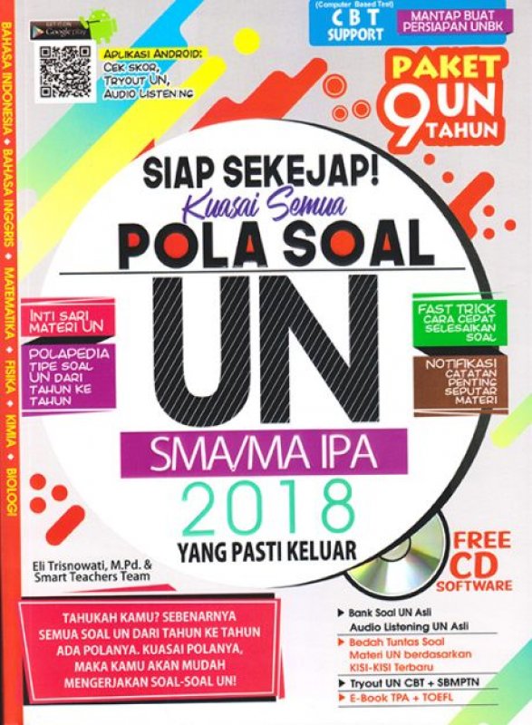Cover Buku Siap Sekejap! Kuasai Semua Pola Soal UN SMA/MA IPA 2018 Yang Pasti Keluar + CD