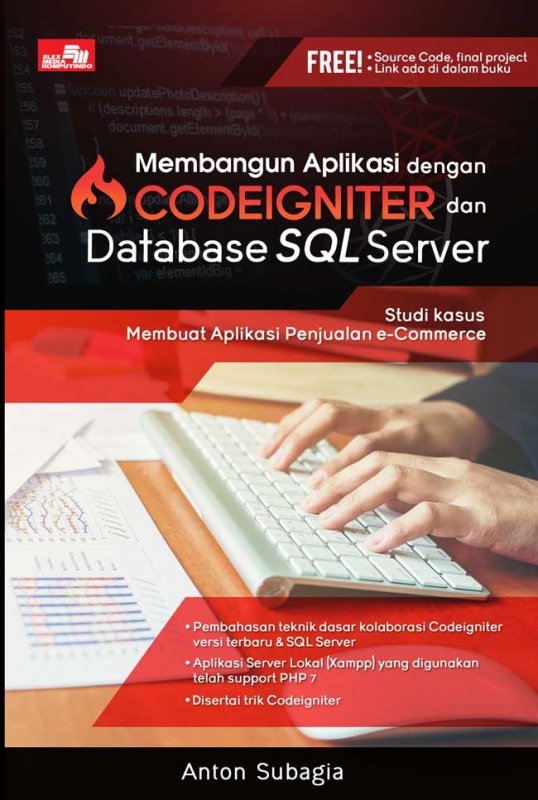 Cover Buku Membangun Aplikasi dengan Codeigniter dan Database SQL Server