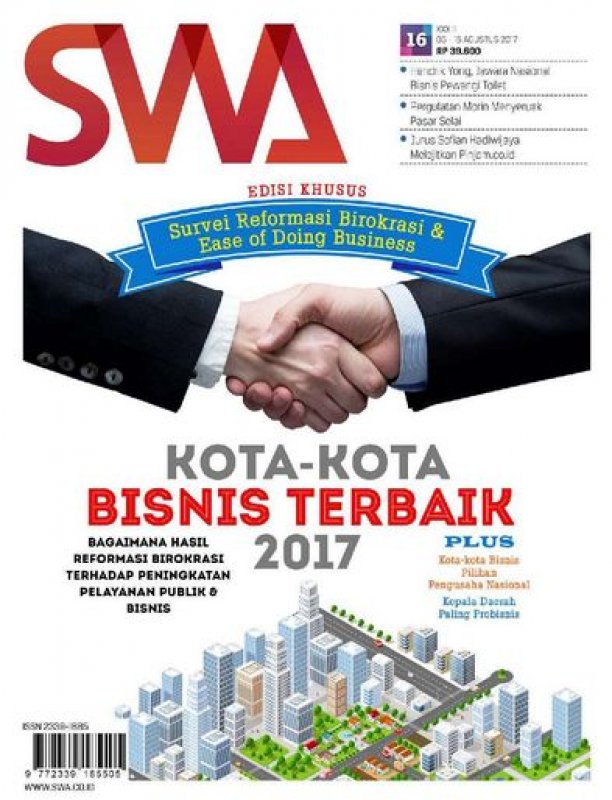Cover Buku Majalah SWA Sembada No. 16 | 03-15 Agustus 2017