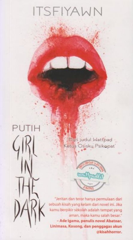 Cover Buku PUTIH: Girl in the dark