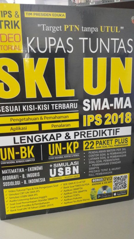 Cover Buku KUPAS TUNTAS SKL UN SMA-MA IPS 2018
