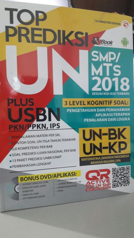 Cover Buku TOP PREDIKSI UN SMP/MTS 2018 PLUS USBN