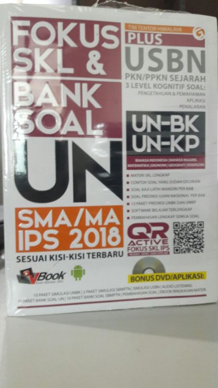 Cover Buku FOKUS SKL & BANK SOAL UN SMA/MA IPS 2018