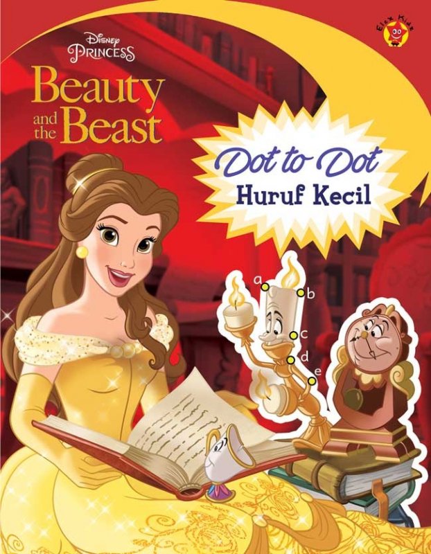 Cover Buku Dot to dot Beauty and The Beast: Huruf Kecil
