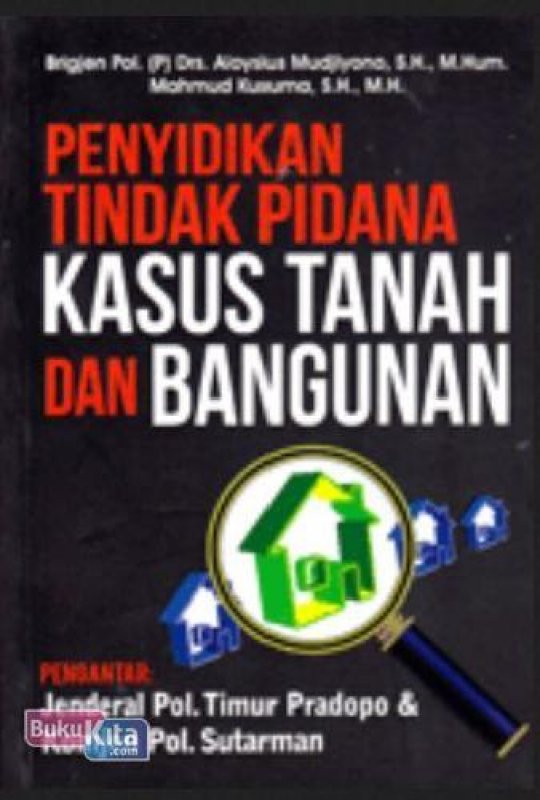 Cover Buku Penyidikan Tindak Kasus Pidana Tanah dan Bangunan (BK)