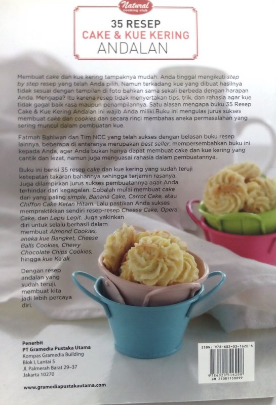 Cover Belakang Buku 35 Resep Cake & Kue Kering Andalan
