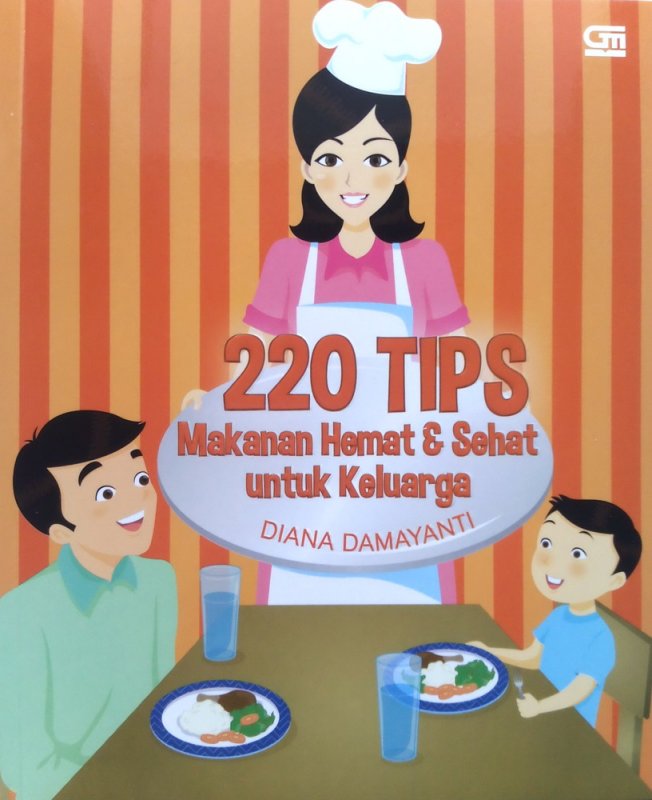 Cover Buku 220 Tips Makanan Hemat & Sehat untuk Keluarga