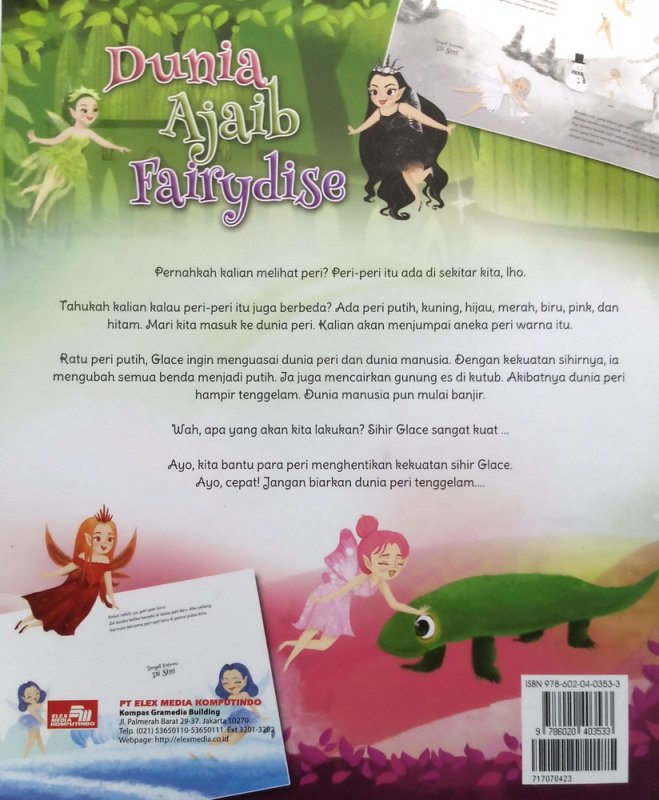 Cover Belakang Buku Dunia Ajaib Fairydise