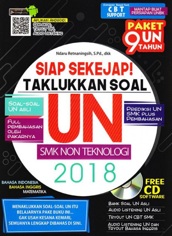 Cover Buku Siap Sekejap! Taklukkan Soal Un Smk Non Teknologi 2018 + CD