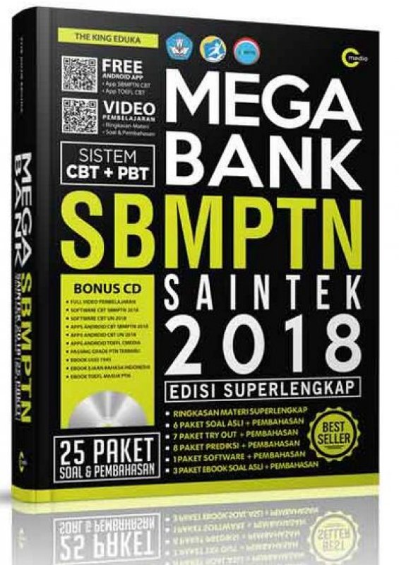Cover Buku Mega Bank SBMPTN Saintek 2018