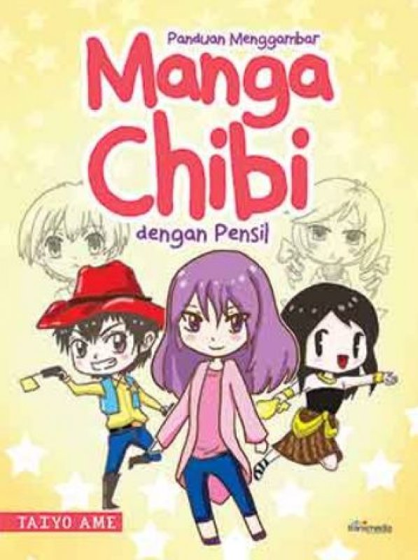 Cover Buku Panduan Menggambar Manga Chibi dengan Pensil