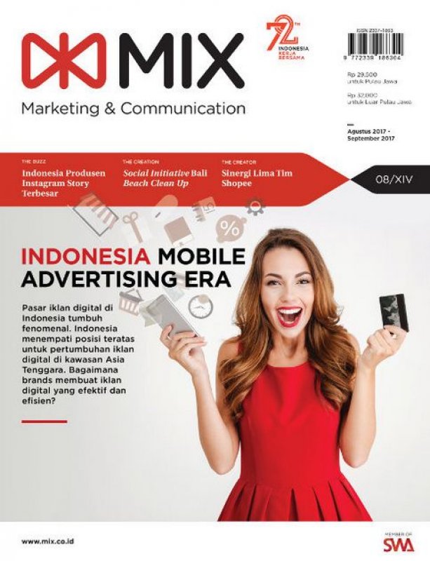 Cover Buku Majalah MIX Marketing Communications Edisi 08 | Agustus - September 2017