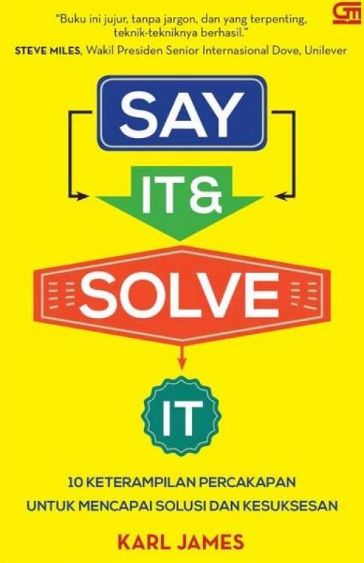 Cover Buku Say It & Solve It - 10 Keterampilan Percakapan untuk Mencapai Solusi dan Kesuksesan