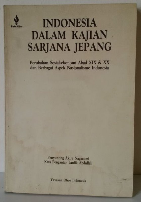 Cover Buku Indonesia dalam Kajian Sarjana Jepang