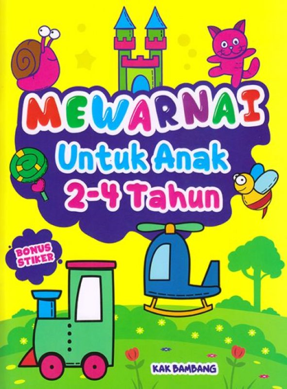 Cover Buku Mewarnai Untuk Anak 2-4 Tahun