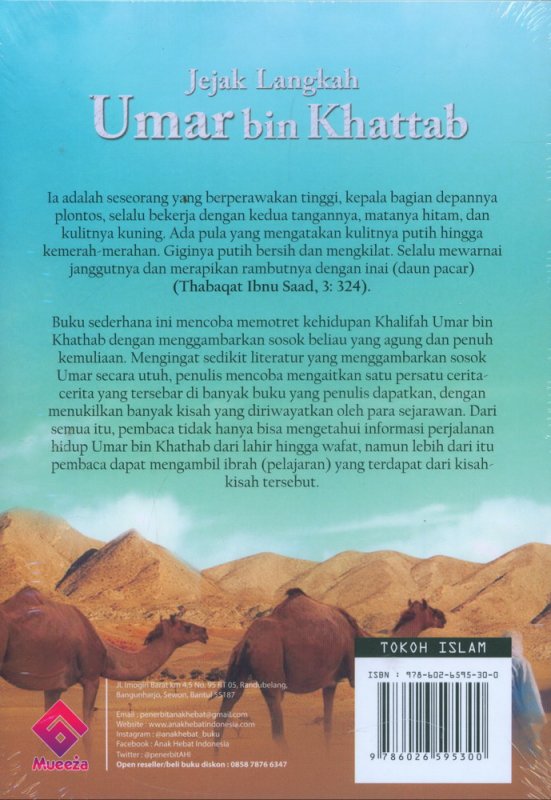 Cover Belakang Buku Jejak Langkah Umar bin Khattab