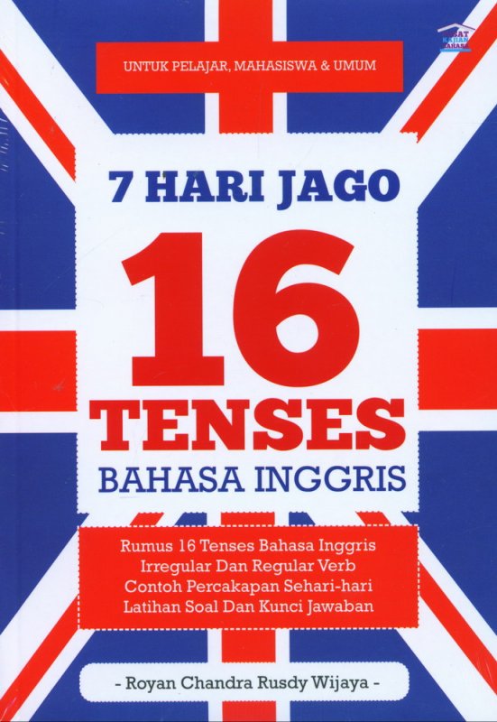 Cover Buku 7 Hari Jago 16 Tenses Bahasa Inggris
